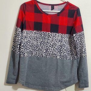 Shein Multi Pattern Knit Top